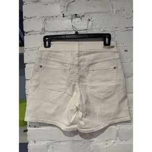 Anthropologie Pilcro High-Rise Slim Boyfriend‎ Denim Short White 25